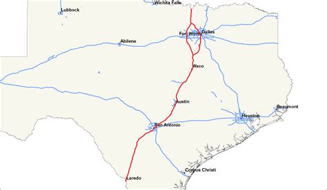 map of texas highway 35